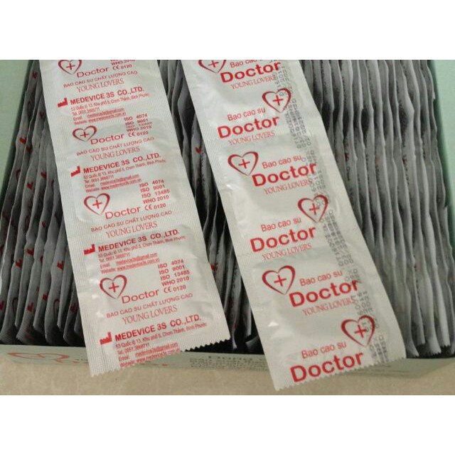 Hộp Bao cao su Young Lovers Doctor 144c cho nhà nghỉ, khách sạn, gia đình...