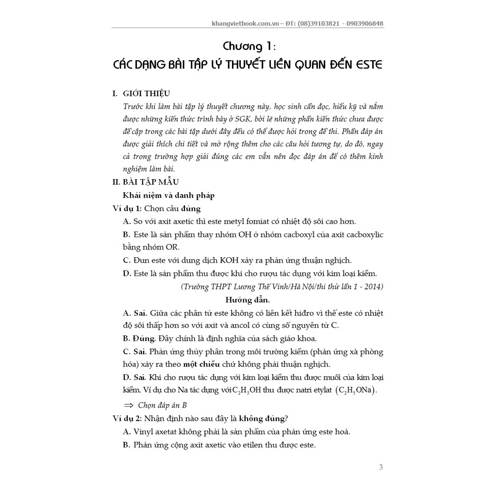 Sách - Phân Tích Hướng Giải Tối Ưu Chinh Phục bài Tập Hóa Học Chuyên Đề ESTE