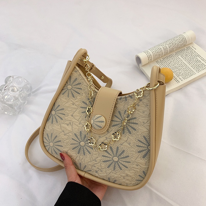 Túi đeo vai IELGY in họa tiết phong cách cổ điển Hàn Quốc thời trang cho nữ