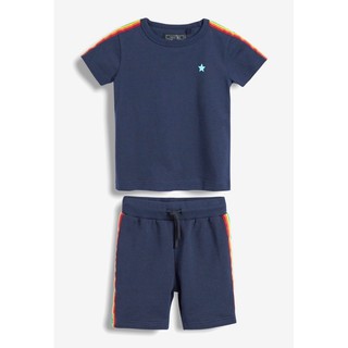 Bộ cộc sao tím than viền sọc bé trai 2-7Y (có ảnh thật)