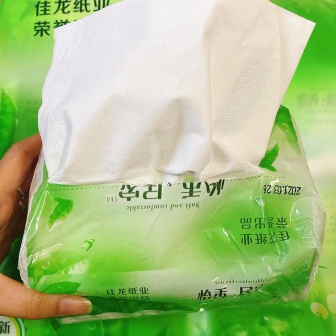 Gói giấy rút Trà xanh siêu dai, mềm, tiện lợi 430 tờ