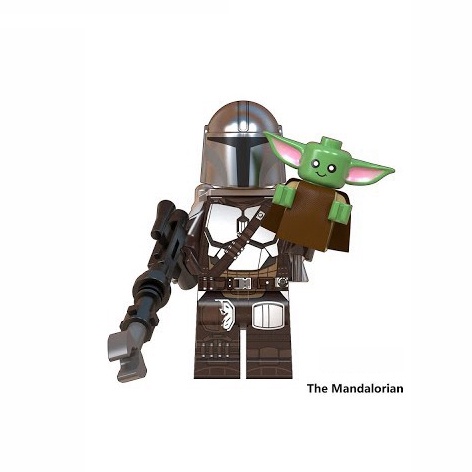 Đồ chơi lắp ráp nhân vật minifigures Mandalorian và Baby Yoda WM916A