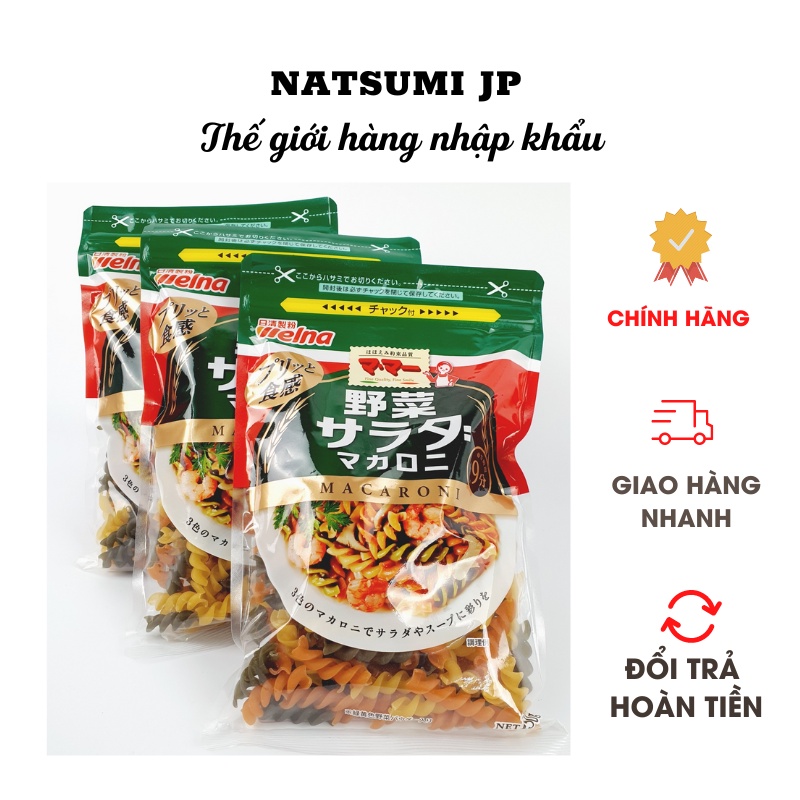 Nui xoắn rau củ Nissin Nhật cho bé từ 9M+,trọng lượng 150g( Date T5/25)