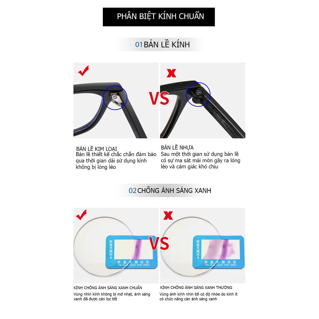 Kính nữ AORON chống ánh sáng xanh máy tính giảm mỏi mắt chống tia UV P8082