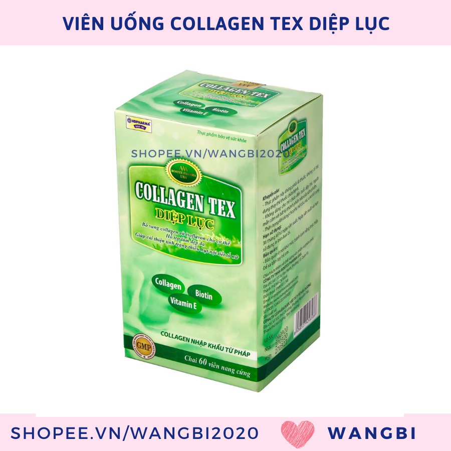 Diệp Lục Collagen Thải Độc Tố Làm Đẹp Da Chống Lão Hóa