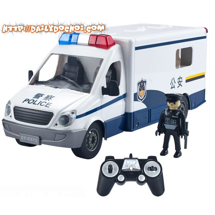 CT31 xe cảnh sát điều khiển từ xa tỉ lệ 1:18