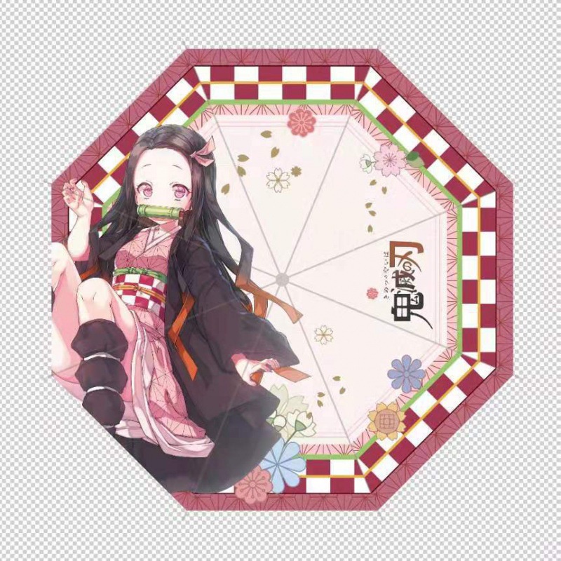 Ô dù gấp gọn họa tiết Kimetsu No Yaiba