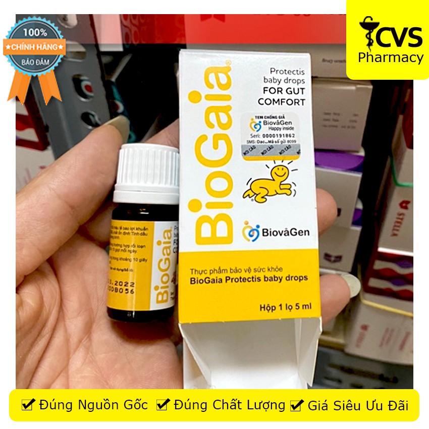 BioGaia Protectis – Men Vi Sinh hỗ trợ giảm các chứng rối loạn tiêu hóa (Lọ 5ml)