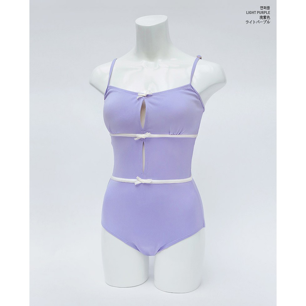 Bộ Đồ Bơi Một Mảnh Đính Nơ Màu Tím Dễ Thương Cho Nữ Sinh | BigBuy360 - bigbuy360.vn