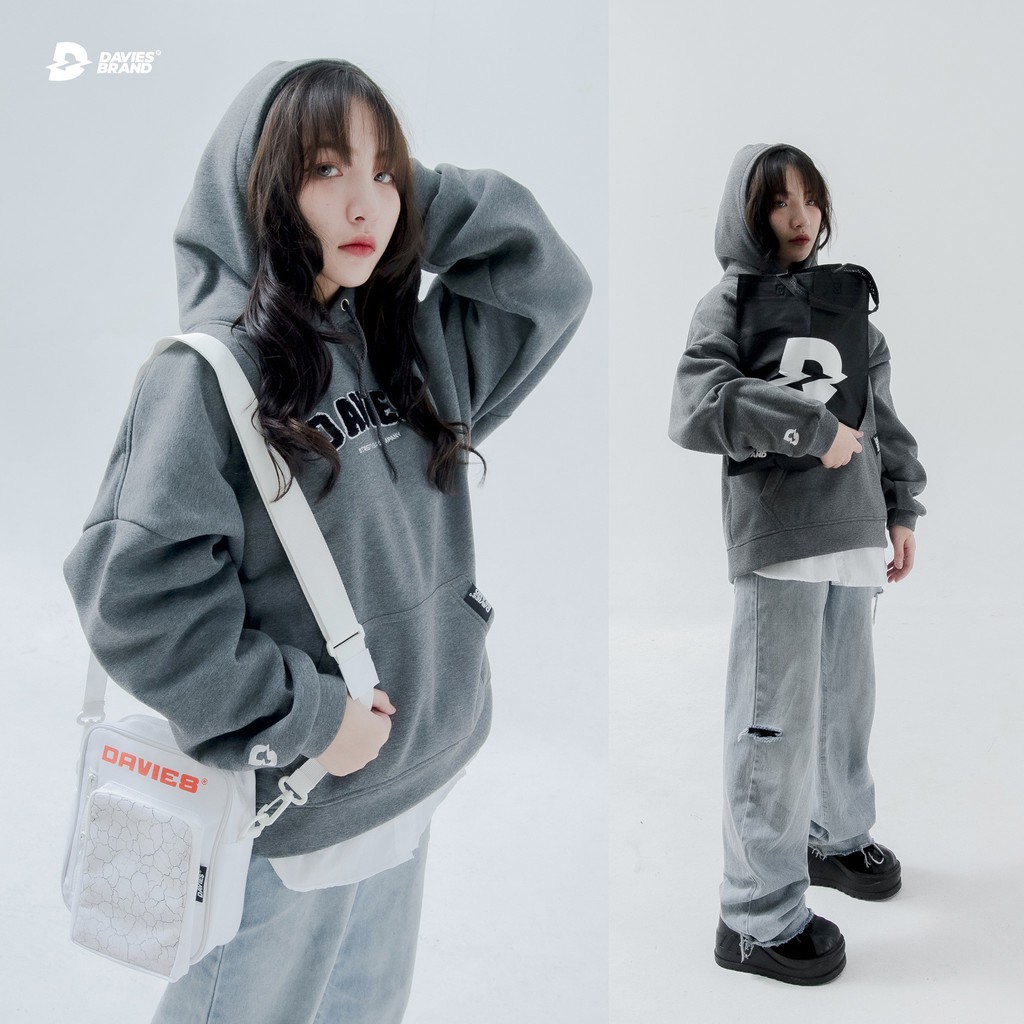 Áo hoodie nữ nỉ bông có nón Davies brand - Davies Cotton Hoodie | BigBuy360 - bigbuy360.vn