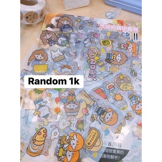 Set 10 tờ sticker dễ thương