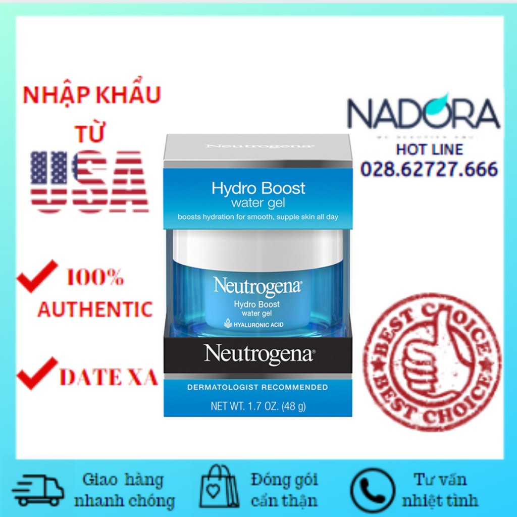 [Made In USA] Water Gel Dưỡng Ẩm Cấp Nước Neutrogena Hydro Boost Water Gel (48g)