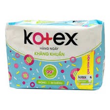 Combo 6 Gói Băng Vệ Sinh Kotex Hằng Ngày Hương Tự Nhiên Kháng Khuẩn 20miếng (