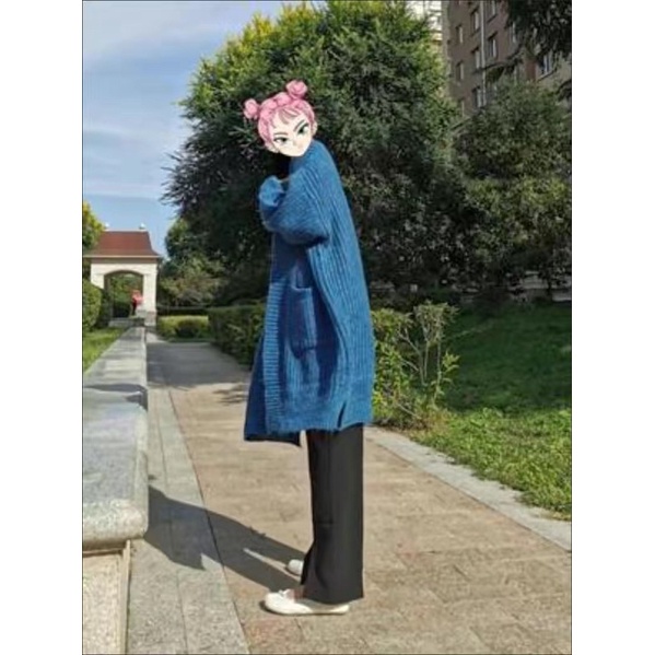 Cardigan len dáng dài -Kèm ảnh thật