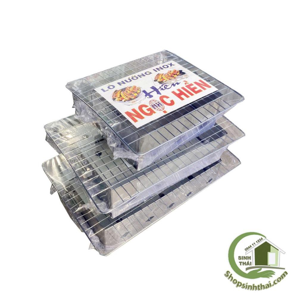 Bếp lò nướng than inox kèm vỉ nướng nhiều kích thước - chọn mẫu
