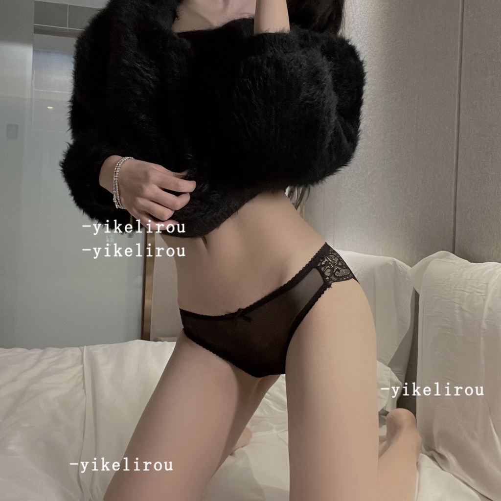 Quần Lót Nữ - Quần Lót Ren thiết kế dây đan chéo thoáng mát đính nơ sexy Mã Y259