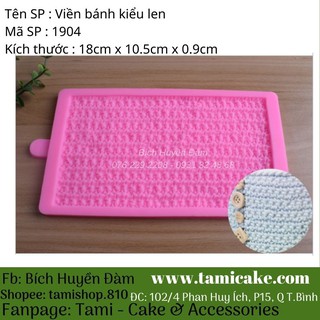 Viền bánh silicon kiểu len 1903