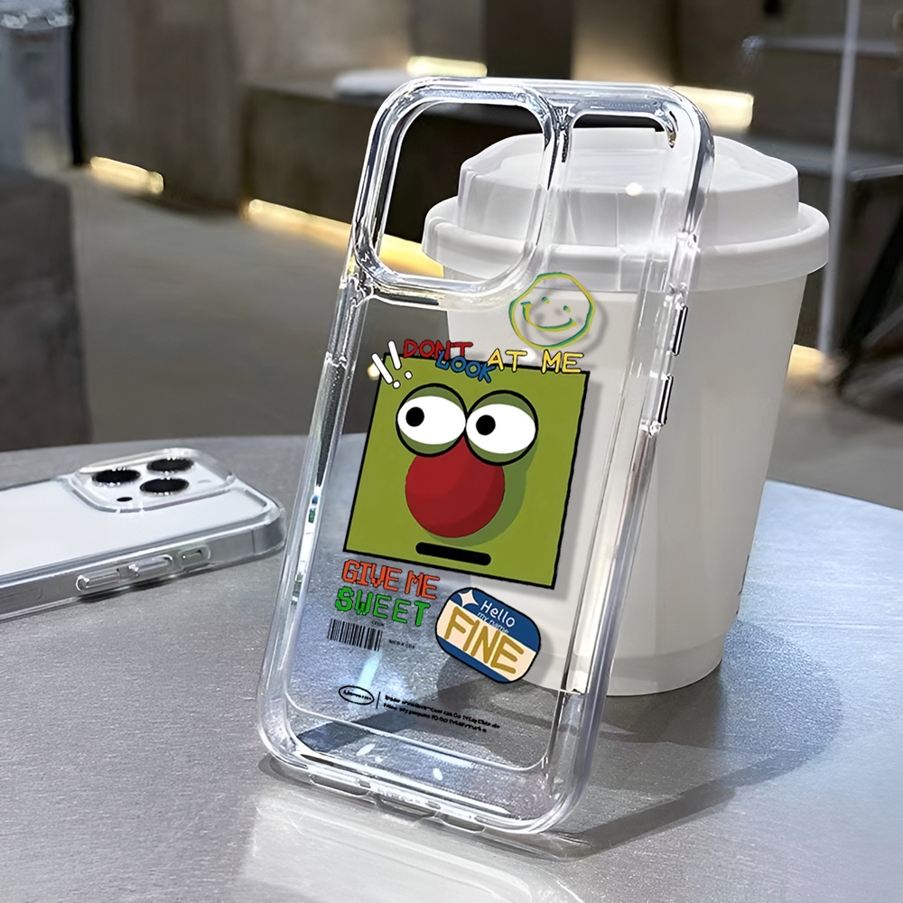 Ốp Điện Thoại Trong Suốt Họa Tiết Mũi Chú Hề Vui Nhộn Cho iphone 14ProMax 14Plus 13 11 12 7Plus X XR