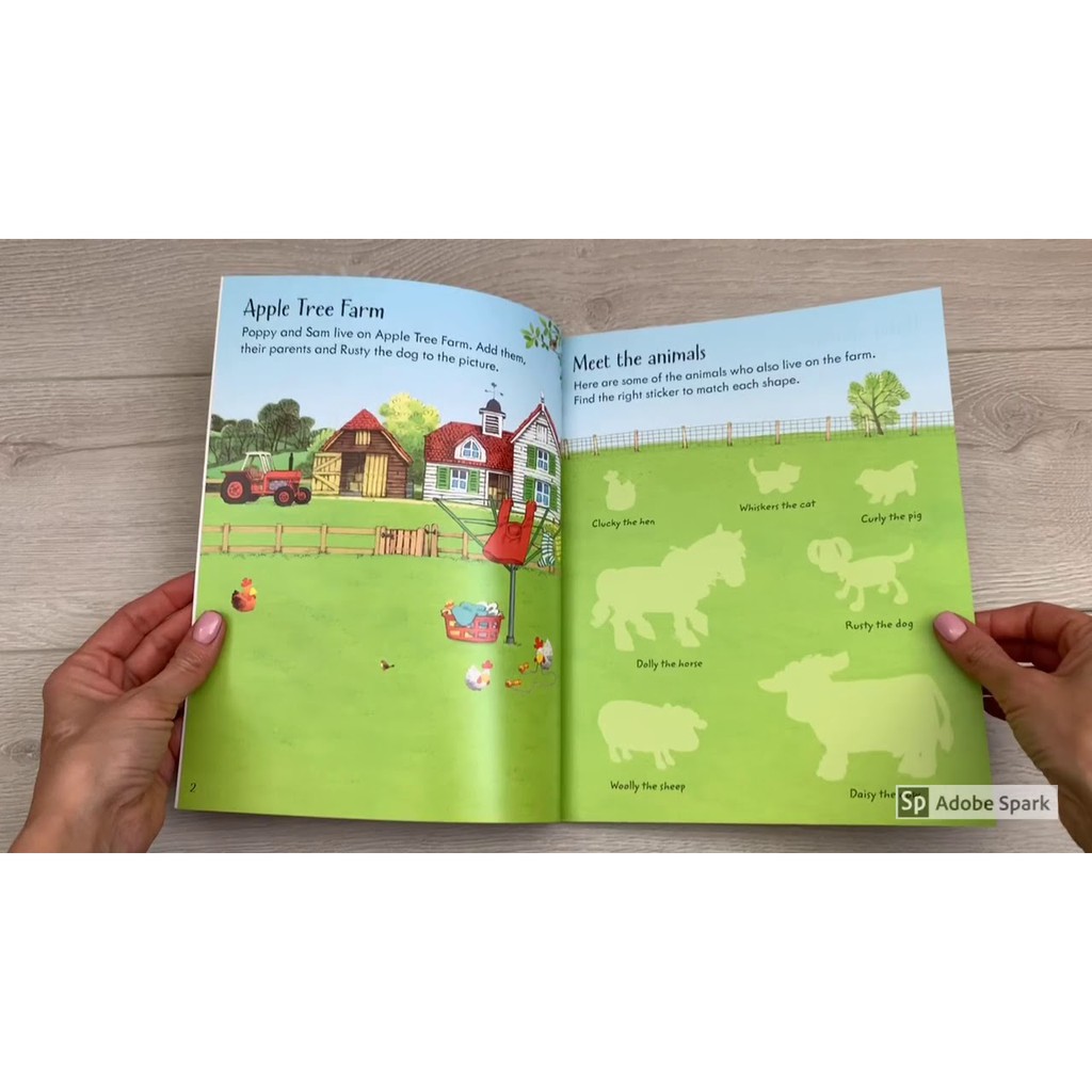 Sách dán sticker Usborne nhiều chủ đề cho bé học tiếng anh hiệu quả | WebRaoVat - webraovat.net.vn