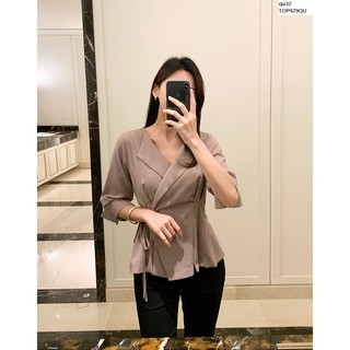 Top838 áo kiểu vest công sở
