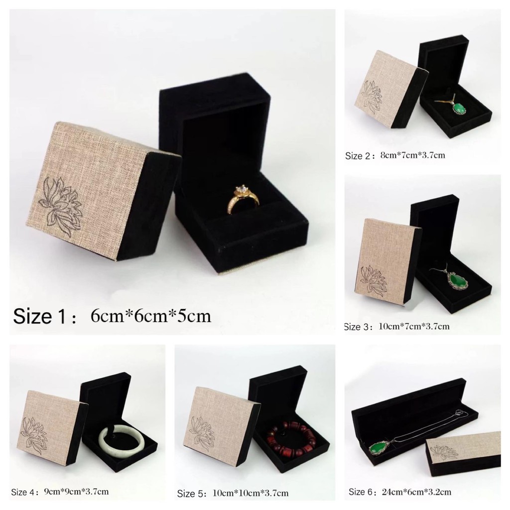 Hộp Đựng Trang Sức Sang Trọng Fashion Laval Jewelry Dislay Carrying Cases Ring Earring Pendant Necklace Packaging Boxes | BigBuy360 - bigbuy360.vn