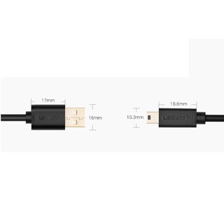 Cáp usb 2.0 to mini usb ugreen 10354 0.5m