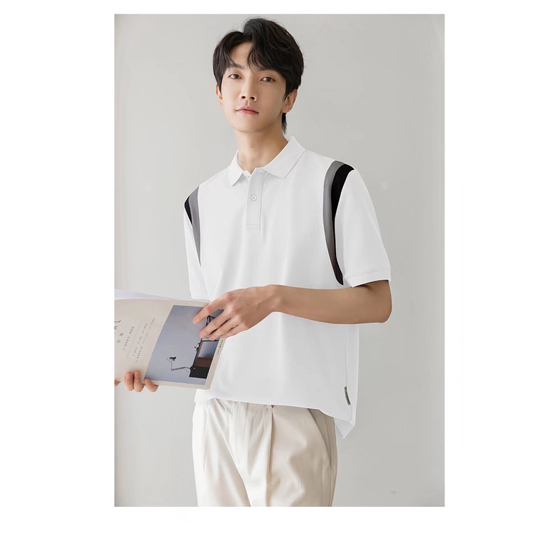 Áo Thun Polo Mùa Hè 2022 Tay Cộc Có Cổ Có 4 Màu Tùy Chọn Dễ Phối Đồ Cho Nam