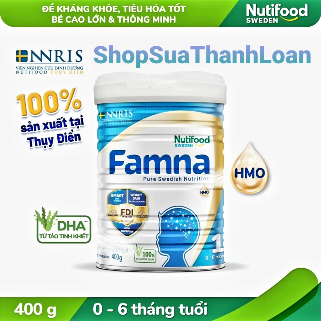 [HSD T11-2023] Sữa Bột Nutifood Famna Số 1 Hộp 400GR