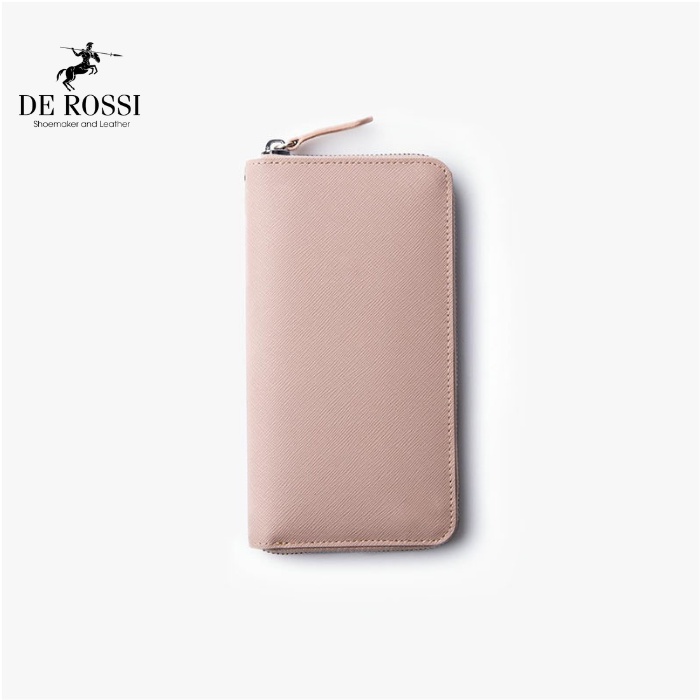 Bóp Ví Da Dài Nam Nữ PHONE Cầm Tay Da Saffiano De Rossi Miễn Phí Khắc Tên