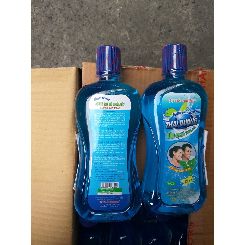 Nước súc miệng bạc hà Thái Dương 500ml