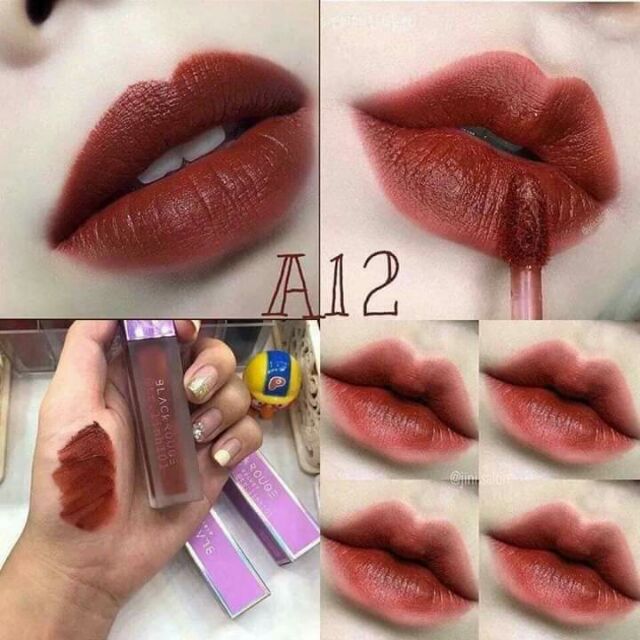 Son Black Rouge A12 nâu gạch