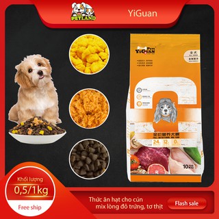 Thức ăn hạt cho chó con, cún nhỏ: Poodle, Corgi, Pom, phốc sóc, chihuahua mix tơ thịt, lòng đỏ trứng, bò, phomai, cá hồi