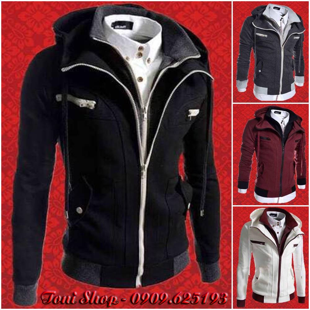 [PT-XL] Áo khoác 2 Dây Kéo Dày Dặn ngộ nghĩnh siêu chất cực chất-A124 | BigBuy360 - bigbuy360.vn