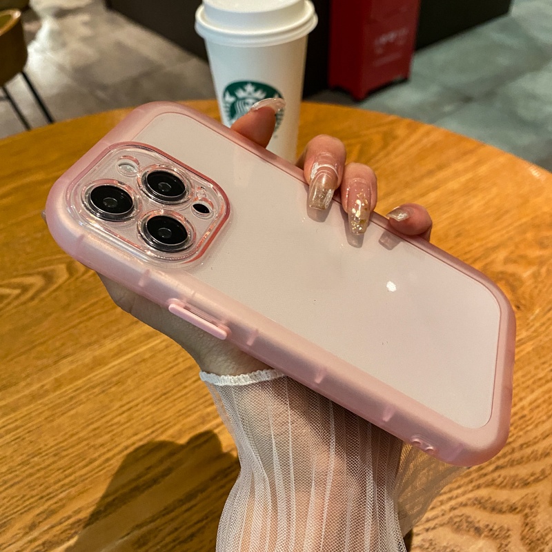 Ốp Điện Thoại Dày Trong Suốt Chống Rơi Đơn Giản Cho iPhone 11 12 Pro Max ip11 X XR Xs Max