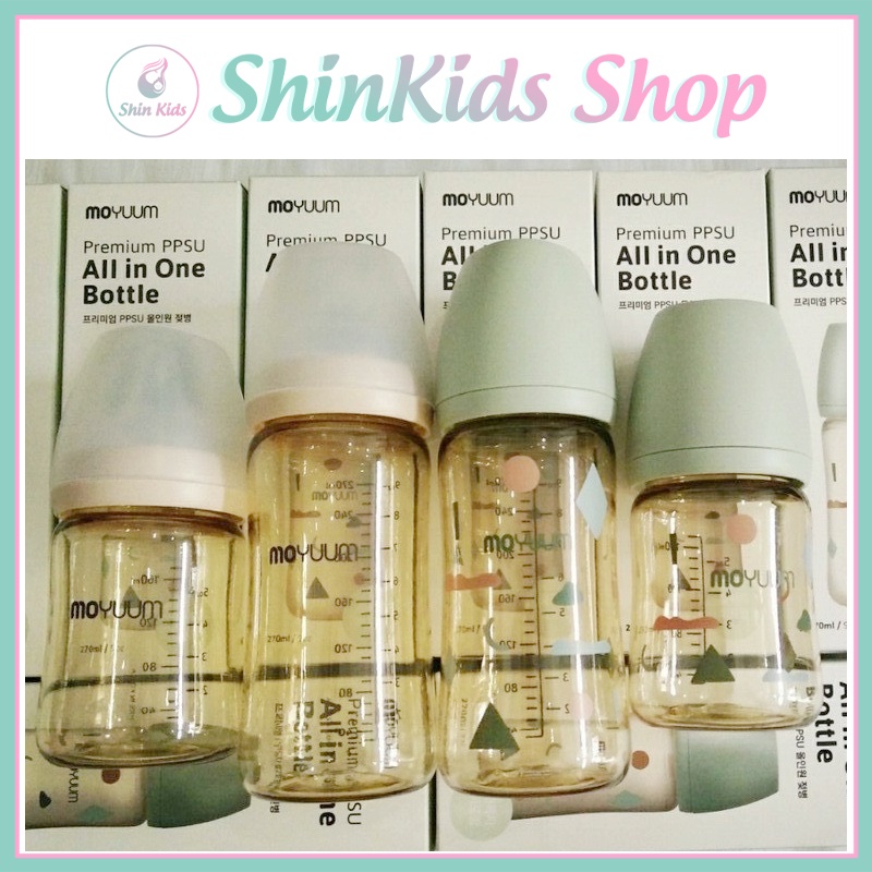 Bình Sữa Moyuum Hàn Quốc 170ml - 270ml Cho Bé Chính Hãng - ShinKids
