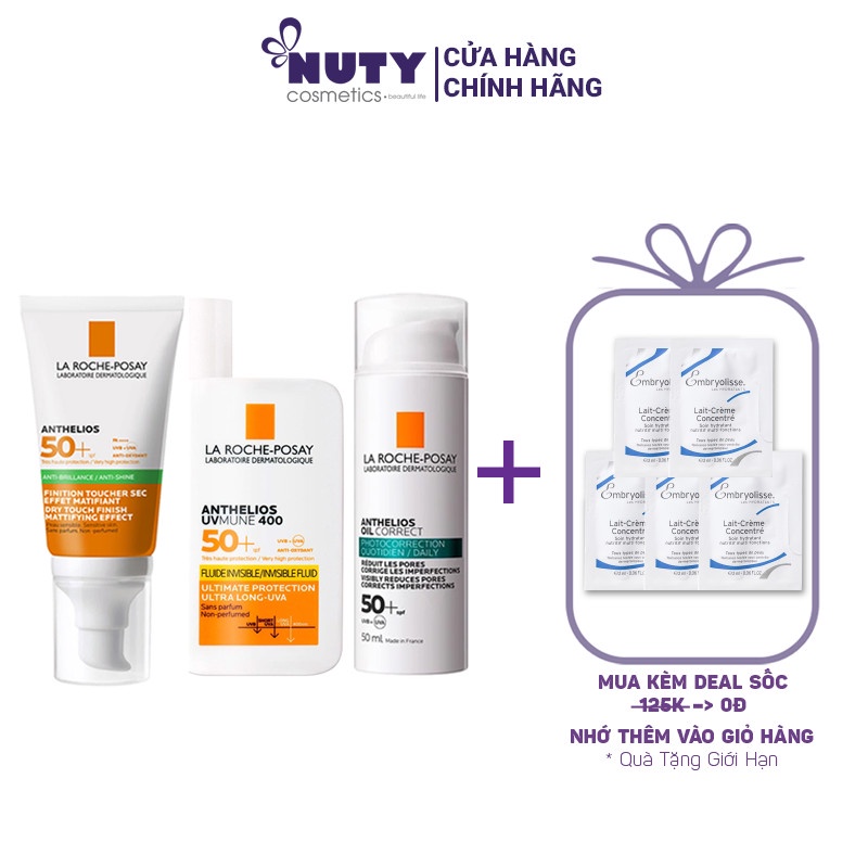 Kem Chống Nắng Cho Da Dầu La Roche-Posay Anti-Brillance/ Anti-Shine Anthelios XL Dry Touch Gel Cream (50ml)