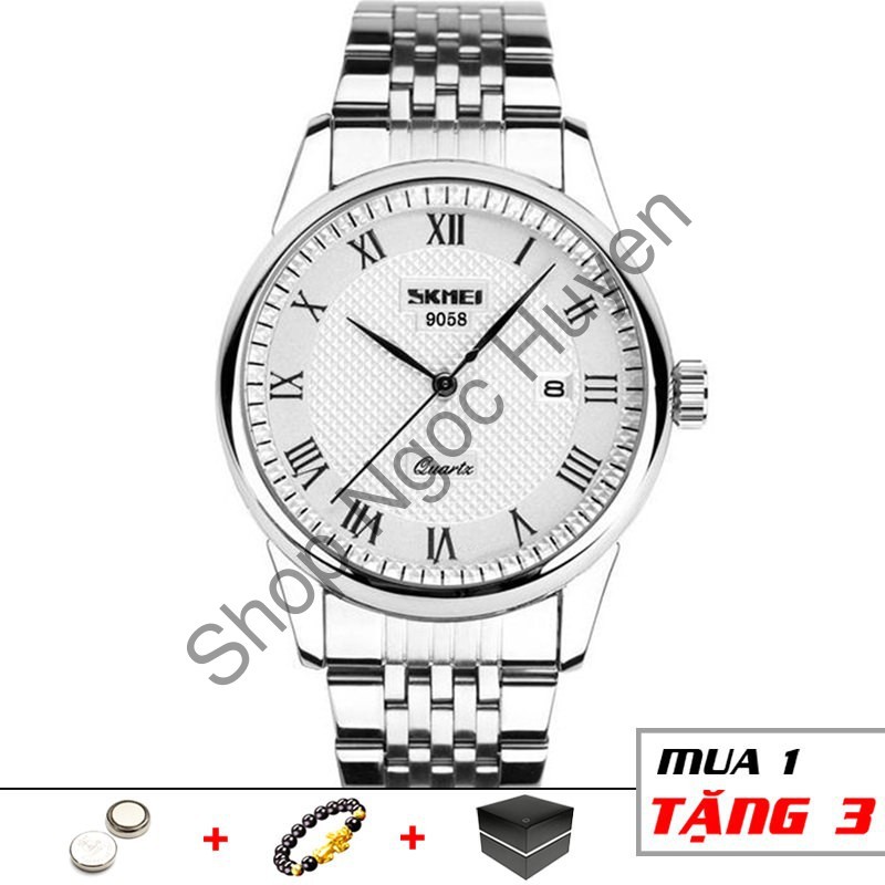 Đồng hồ nam dây thép cao cấp không gỉ chống nước siêu bền SKMEI SM21 - Shop Ngọc Huyền