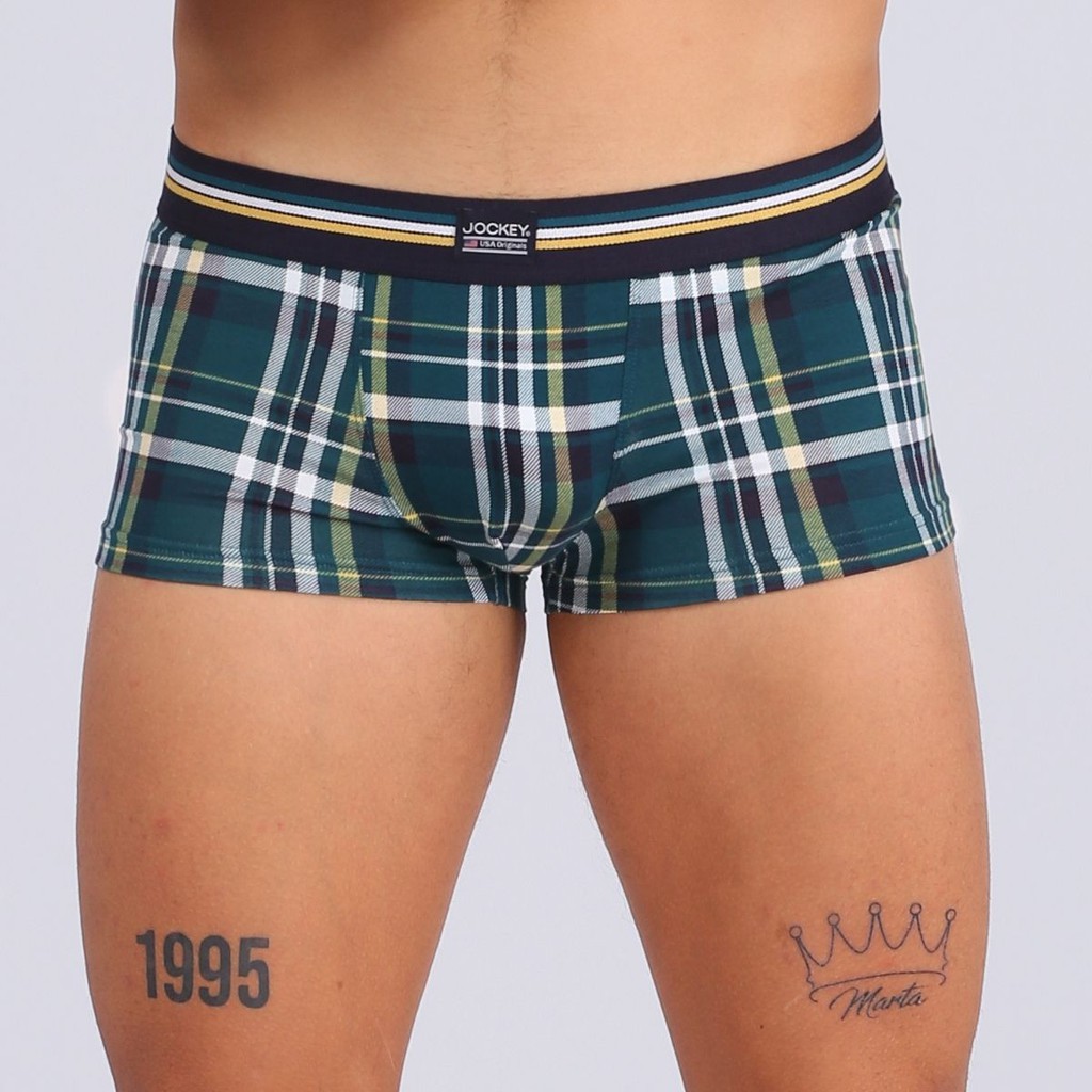 Quần Lót Nam Jockey Trunk Boxer Bản To Thun Cotton Thoáng Mát Kháng Khuẩn - JUMB0313