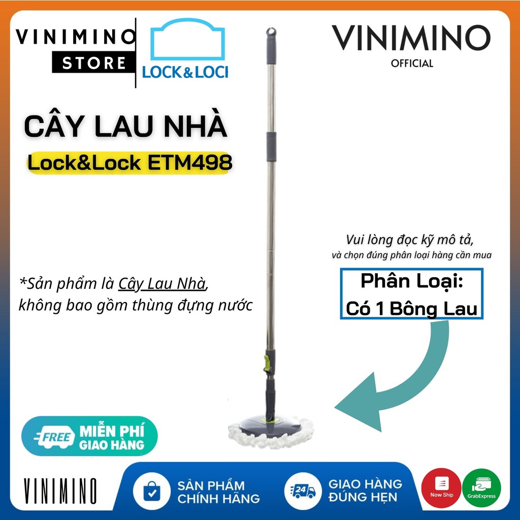 Cây lau nhà dự phòng LOCK&LOCK ETM498 (Chú ý: Không bao gồm thùng đựng nước)