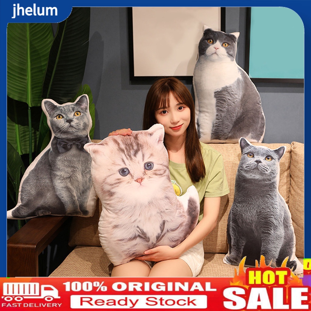 Đồ chơi nhồi bông Hình Chó Mèo Chống Biến Dạng Trang Trí Nội Thất
