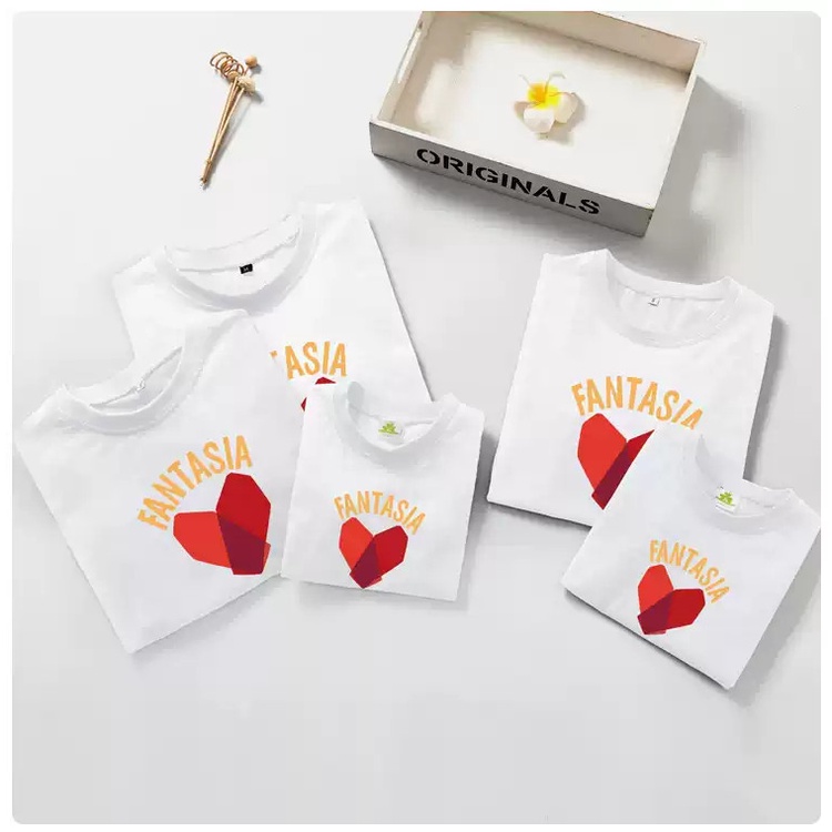Áo thun gia đình Fantatic trái tim ,chất đẹp