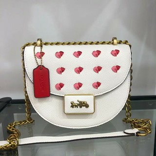 Túi coach da bán nguyệt new c3922 sẵn sale