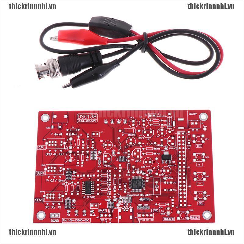 <Hot~new>New dso138 2.4" tft digital oscilloscope acrylic case diy kit smd soldered