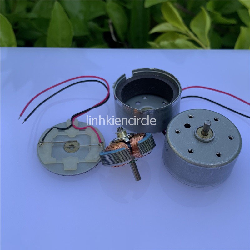 2 motor mini loại tốt của Minebea 300 mã RF-300 điện áp 3v - 6v chạy êm tốc độ 5000 - 8100 RPM chế quạt chạy êm - LK0224