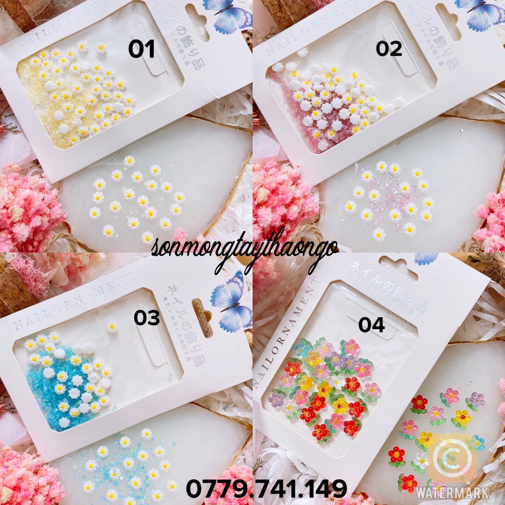 Charm hoa đính móng xinh xắn dành cho Nail