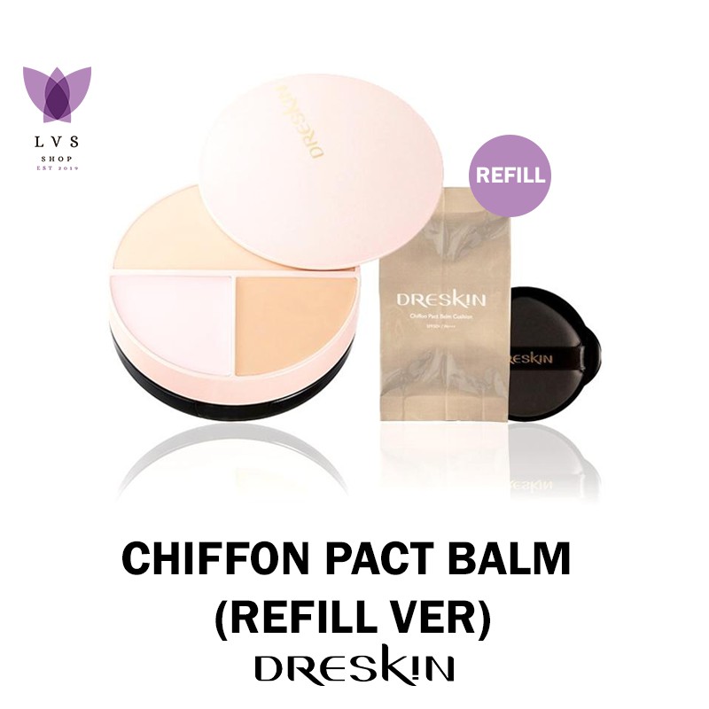 (hàng Mới Về) Son Dưỡng Dreskin Chiffon Pact 21 Lõi Thay Thế Cho Da Khô