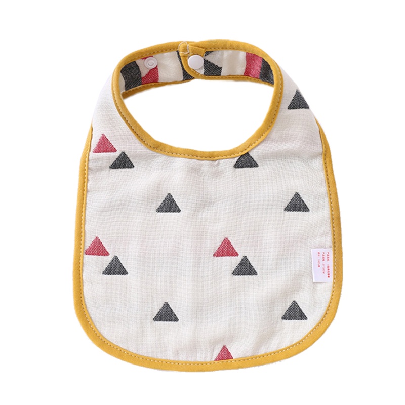 Yếm ăn vải cotton in họa tiết dễ thương dành cho trẻ em
