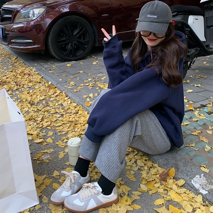 Áo hoodie tay dài in chữ thời trang Hàn Quốc | BigBuy360 - bigbuy360.vn