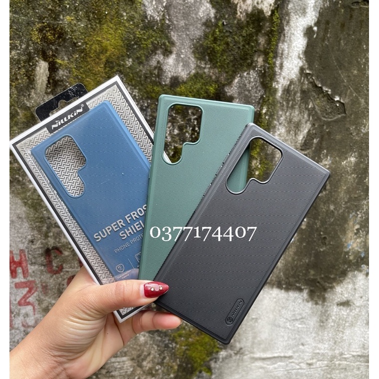 Ốp lưng Nillkin sần cho Samsung S23 Plus,S23 Ultra S22 Plus,S22 Ultra viền dẻo lưng cứng Nillkin super Frosted Sield Pro