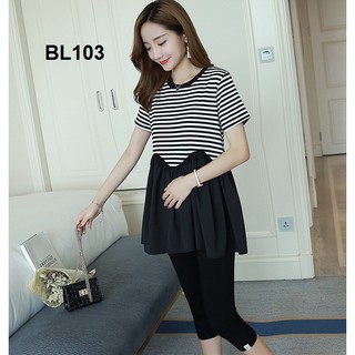 BỘ ĐỒ BẦU ÁO XÒE BỤNG BL103